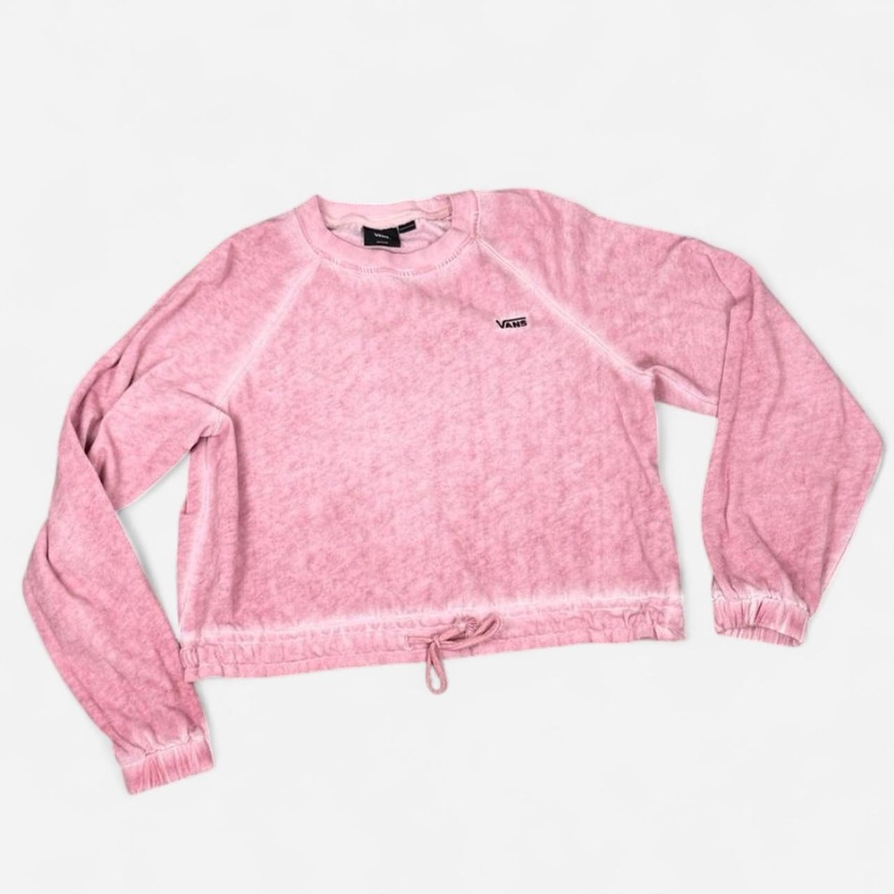 Pink Vans off the shoulder sweatshirt